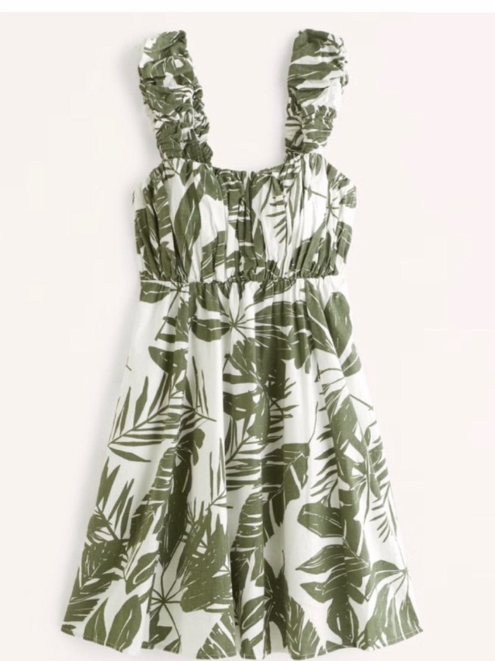 Abercrombie & Fitch Puff Strap Babydoll Mini Dress - XS